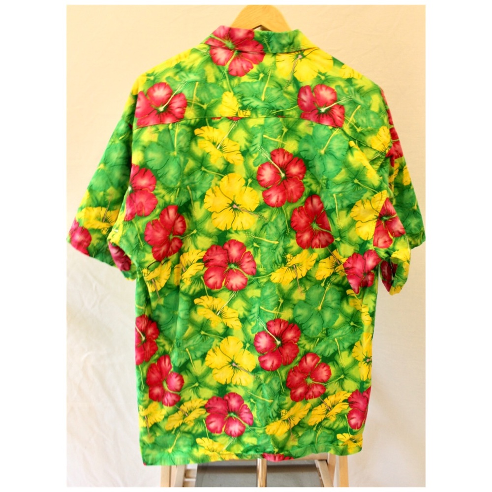 Vintage Bright Hawaiian Shirt John’s Stafford XL - Picture 6 of 9